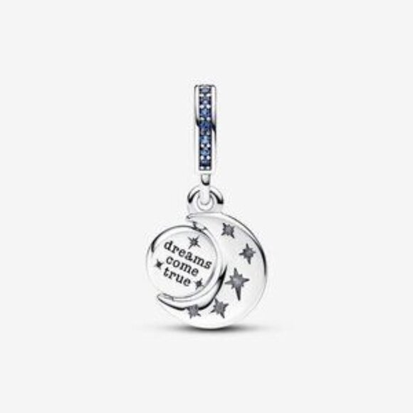 Sparkling Moon Spinning Dangle Charm - Picture 4 of 5
